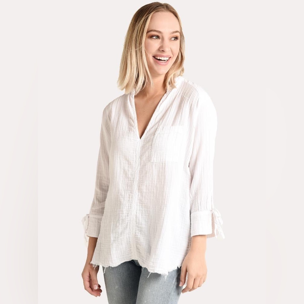 Stark X Pocket Long Sleeve Shirt Size XS Color White